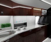 3D Design& Viz study: aircraft cabin